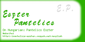 eszter pantelics business card